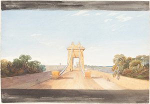 Clifton Hängebrücke bei Bristol, ca. 1832