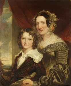 Mrs. Margaret Moor und ihr Sohn Tom