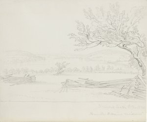 Derwent Lake von der Residenz von Mr. W. Main, 1843 von James David Smillie