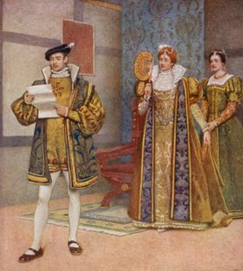 Shakespeares Der Kaufmann von Venedig: Bassanio, Portia und Nerissa von James Dromgole Linton