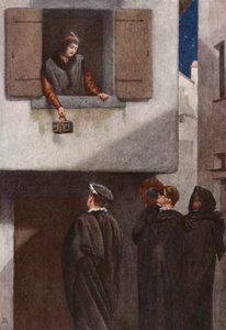 Shakespeares Der Kaufmann von Venedig: Jessica, Lorenzo, Gratiano und Salarino von James Dromgole Linton