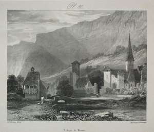 Eine Serie von Motiven aus den Werken des verstorbenen R. P. Bonington: Eine Studie aus der Natur - Porträt eines Mädchens von James Duffield Harding