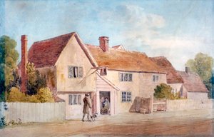 Cottages in Chadwell, Essex, 19. Jahrhundert von James Duffield Harding
