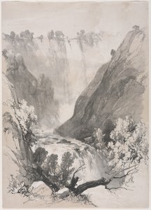 Skizzen zu Hause und im Ausland: Wasserfälle von Terni
