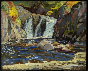 Der kleine Wasserfall von James Edward Hervey Macdonald