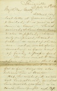 Brief von James E. Love, Louisville, an Molly, 28.-30. September 1862 von James Edwin Love