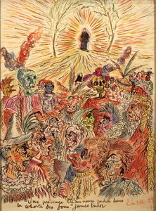 Belgien, Helle Präsenz verloren im Hof der Verrückten von James Ensor