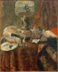 Chinoiserien, Fächer und Stoffe von James Sidney Ensor