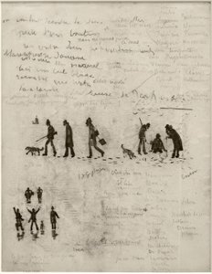 Geschichte ohne Worte (Jäger im Winter) von James Sidney Ensor