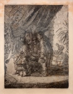 Iston, Pouffamatus, Cracozie und Transmouffe, berühmte persische Ärzte, untersuchen den Stuhl von Darius nach der Schlacht von Arabela