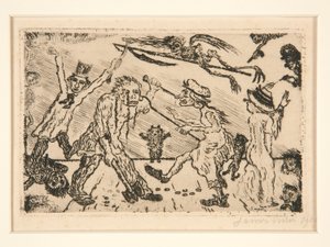 Der Zorn, aus dem Portfolio Die Todsünden von James Ensor