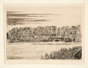 Die Brücke im Wald bei Ostende von James Ensor