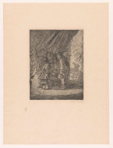 Persische Ärzte untersuchen den Stuhlgang von König Darius von James Ensor