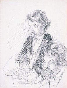 Porträt des Künstlers, Henry de Groux von James Ensor