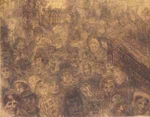 Der Lebendige und der Strahlende: Der Einzug Christi in Jerusalem von James Ensor