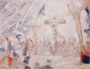 Das Leid von Calvarieberg von James Ensor