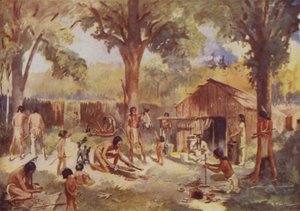 Ein Indianerdorf von James Fergus Kyle