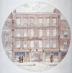 22 und 23 Farringdon Street, City of London, ca. 1855 von James Findlay