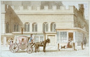 Ladenfronten bei St. Dunstan-in-the-West, Fleet Street, City of London