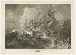 Sieg der englischen Flotte über die französische Flotte, 1794
