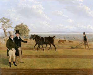 Sir Charles Morgan, 1760-1846 beim Castleton-Pflügenwettbewerb