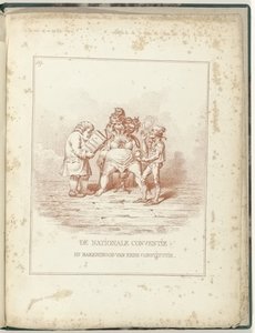 Geburtswehen der Nationalkonvention, 1795 von James Gillray (possibly)