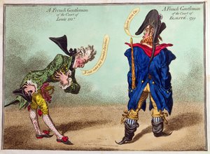 Ein französischer Gentleman am Hof von Ludwig XVI. und ein französischer Gentleman am Hof von Egalite, veröffentlicht 1799