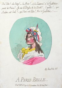 Eine Pariser Schönheit, veröffentlicht von Hannah Humphrey 1794