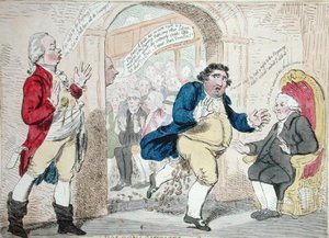 Bologna-Würste, oder Opposition im Fluss von James Gillray