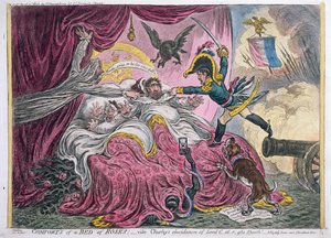 Komfort eines Rosenbettes, veröffentlicht von Hannah Humphrey im Jahr 1806