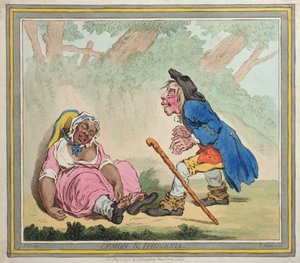 Cymon und Iphigenia, veröffentlicht von Hannah Humphrey im Jahr 1796