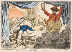 Der Geist von Herzog Wilhelm von James Gillray