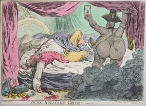 Herzog Williams Geist, veröffentlicht von Hannah Humphrey 1799 von James Gillray