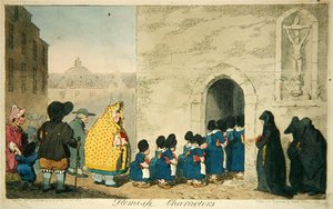 Flämische Charaktere, veröffentlicht von Hannah Humphrey von James Gillray