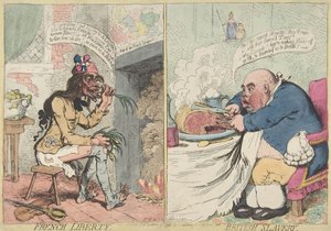 Französische Freiheit. Britische Sklaverei von James Gillray