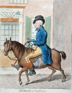 Georgey auf einem Steckenpferd