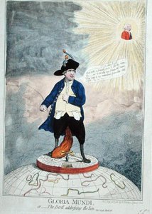 Gloria Mundi, oder Der Teufel spricht zur Sonne von James Gillray