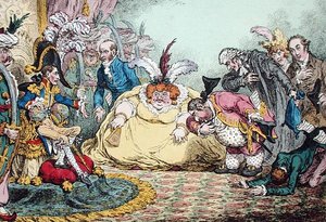 Einführung von Bürger Volpone und seiner Suite in Paris von James Gillray