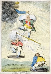 Jack auf beiden Seiten, veröffentlicht von William Humphrey, 1783 von James Gillray