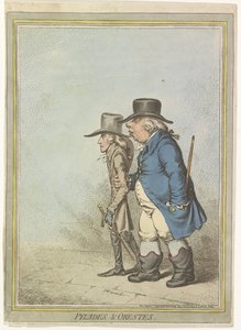 Karikatur von Wilhelm V., 1797 (Pylades & Orestes)