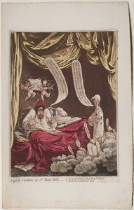 Nächtliche Besucher am St. Anns Hill, 1798 von James Gillray