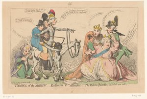 Pitt jagt als Don Quijote Katharina die Große, 1791 von James Gillray
