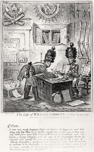 Tafel 4, aus Das Leben von William Cobbett, geschrieben von ihm selbst, veröffentlicht von H. Humphrey, 1809