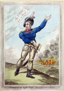 Porträt eines irischen Häuptlings, nach dem Leben gezeichnet in Wexford, veröffentlicht von H. Humphrey, 10. Juli 1798 von James Gillray