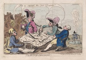 Die niederländischen Divisionen, veröffentlicht 1787 von James Gillray