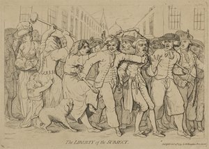 Die Freiheit des Subjekts von James Gillray