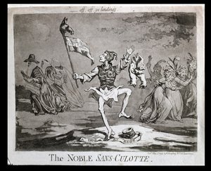 Der edle Sansculotte, veröffentlicht von Hannah Humphrey im Jahr 1794