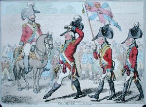 Der Gruß oder die Parade, veröffentlicht von Hannah Humphrey 1797
