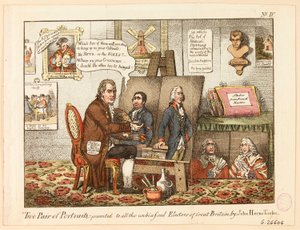 Zwei Porträtpaare: allen unvoreingenommenen Wählern Großbritanniens von John Horne Tooke präsentiert von James Gillray
