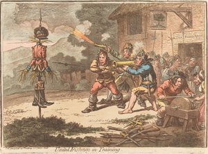 Vereinigte Iren im Training von James Gillray